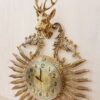 Sleek and Sophisticated Brass Wall Clock with a Blending Classic and Modern Styles (1)
