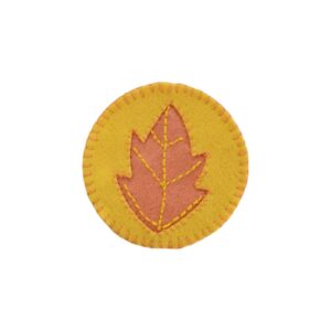 Premium 6-Pack Soft Felt Leaf Coasters – Absorbent, Durable & Scratch-Free for Coffee Tables & Dining Areas