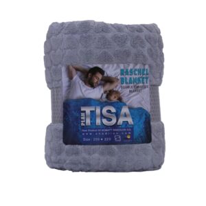 Tisa Double Travel Blanket, Heart Pattern, Size 220×200 cm