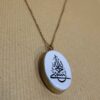 Two-Sided Brass Resin Necklace – Hasbi Allah & Bismillah Suitable for Women (1)