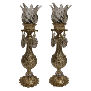 Vintage-Inspired Brass Candlesticks for Cozy Evenings