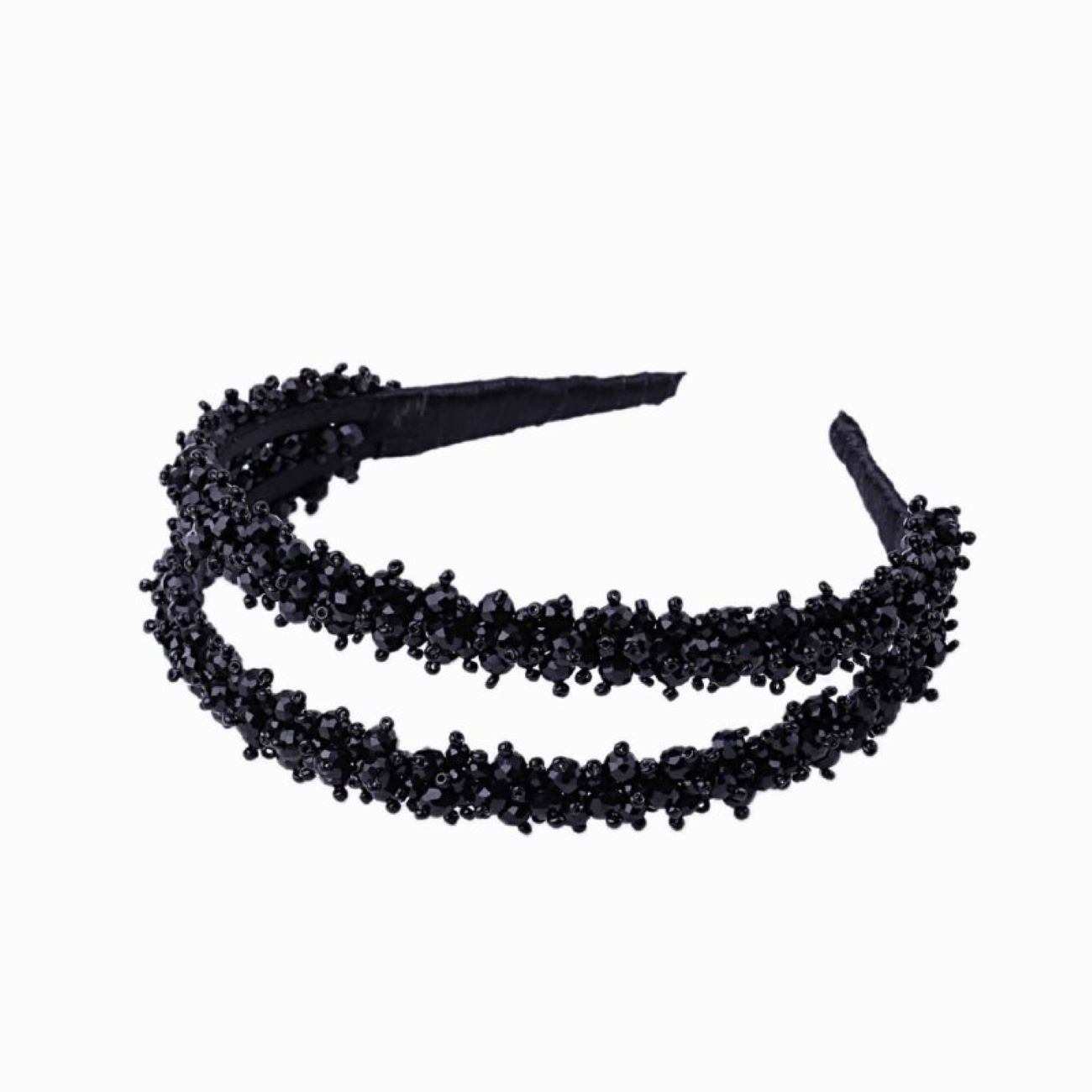 Women’s Double Row Jeweled Headband, Suitable for Party & Everyday Use
