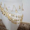 Women's Gold Coin Fringe Scarf – Hip Shawl Suitable for Arabic Dance (4)