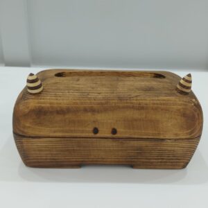 Creative Wooden Tissue Box Cover Handmade – Kind Monster Design
