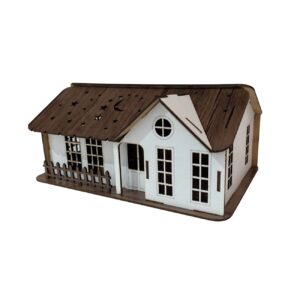 Creative Wooden Tissue Cover – House Style Design