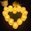 Battery-Powered LED Candle with OnOff Switch – Safe and Realistic Light (1)