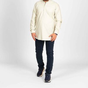 Clerical Shirt with Akhundi Collar – Traditional Shia Clergy Style Shirt