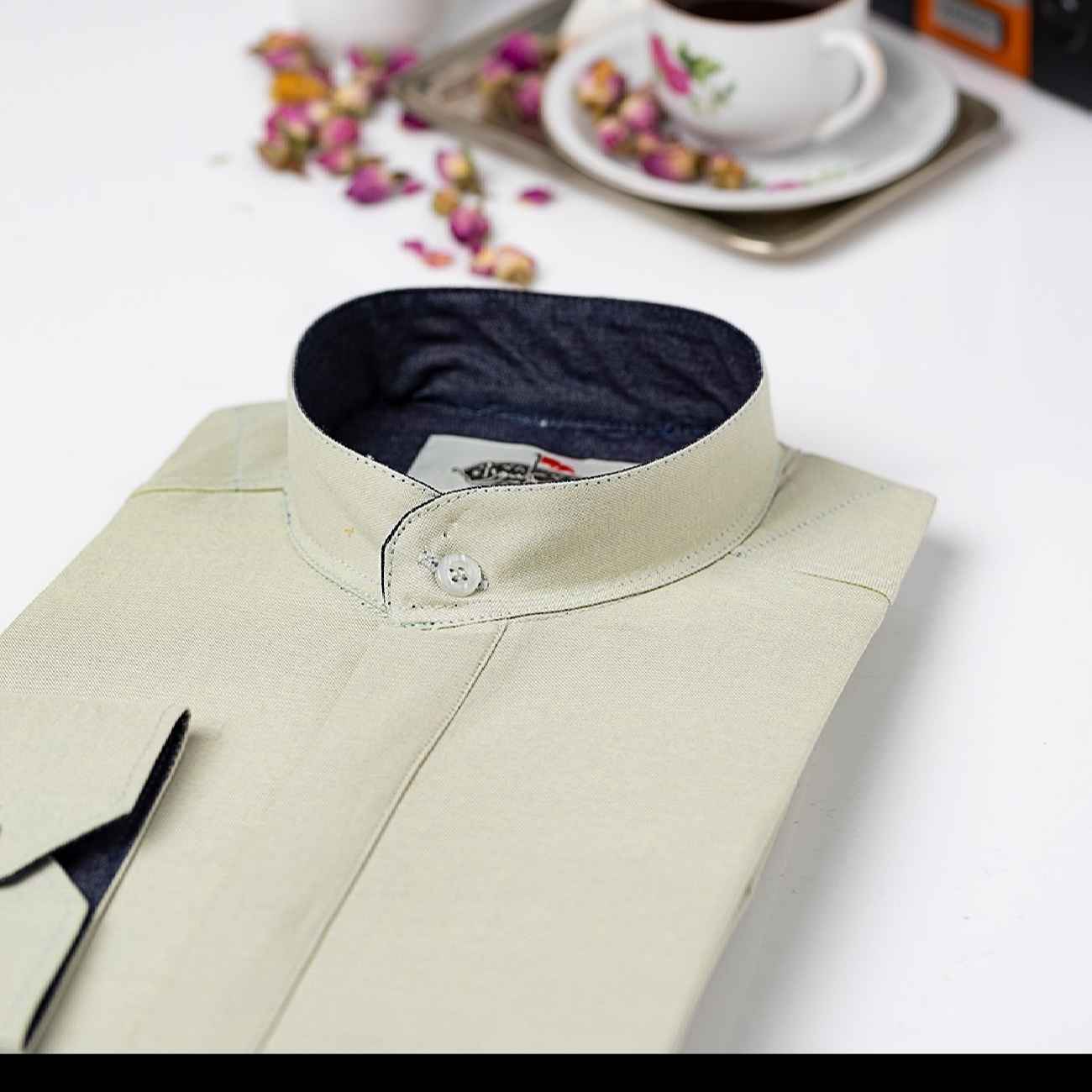 Clerical Shirt with Akhundi Collar – Traditional Shia Clergy Style Shirt