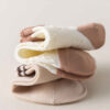 Cotton Bear Socks -Soft Cream & White Combo (x5) (2)