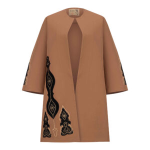 Elegant Iranian Manto with Round Neckline – Lightweight & Chic Suitable for All Seasons