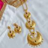 Elegant Mehak Brass Necklace Set with Earrings (2)