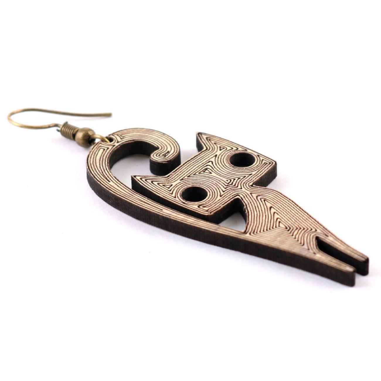 Handcrafted Wooden Earrings – Lightweight Boho Dangle Design