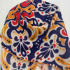 Navy Blue Scarf With Gorgeous Floral Design -Timeless Style for Every Season (4)
