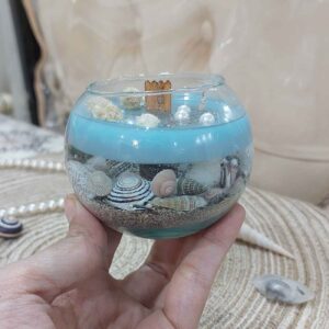 Ocean-Inspired Blue Candle – Aesthetic Design for Every Place