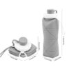 0.6 L Collapsible Silicone Water Bottle – Portable & Space-Saving Design (3)