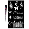 All-in-One Henna Set with Stencil Sheets – Create Stunning Temporary Designs (x10)