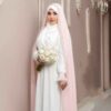 Bride’s Wedding Chador Pink jeweled bridal (1)