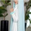Bride’s Wedding Chador - delicate soft light blue jeweled bridal (2)