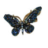 Butterfly Brooch in Navy Blue – Perfect for Dresses, Shawls & Coats (4)
