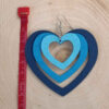 Chic 3D Heart Earrings – Carved Wood with a Pop of Blue (2)
