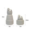 Collapsible Silicone Water Bottle – Reusable, Lightweight for Travel, Hiking & Gym (6)