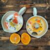 Cream Fruit Pattern Ceramic Juicer – Boho Style Manual Citrus Press for Kitchen (3)