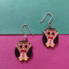 Cute Owl Wooden Earrings – Handcrafted Woodland Charm (3)