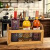 Decorative Bottle Stand with Heart Handle Design - Suitable for Water, Juice & Beverages (4)