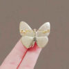 Elegant White Butterfly Brooch – Delicate & Timeless Accessory (1)