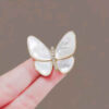 Elegant White Butterfly Brooch – Delicate & Timeless Accessory (3)