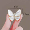 Elegant White Butterfly Brooch – Delicate & Timeless Accessory (6)