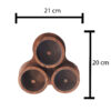 Elegant Wooden Nuts Storage Box – Perfect for Kitchen & Table Organizer (1)