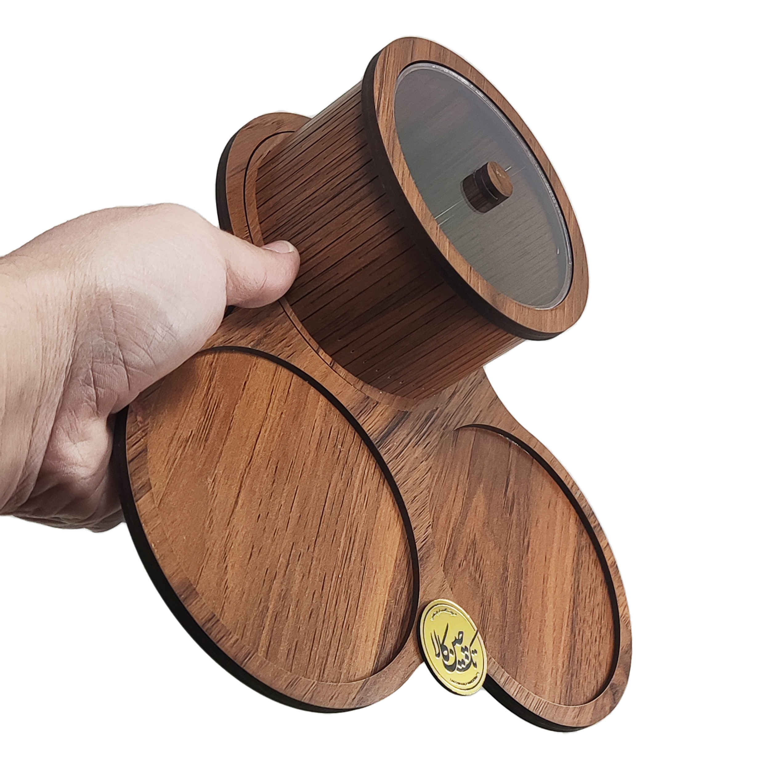 Elegant Wooden Nut Storage Box – Premium Table Organizer for Kitchen Snacks