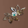 Floral 3D Clock Kit – DIY Plastic Wall Art Clock with Flower Motif (2)