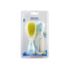 Gentle Baby Comb & Brush Set for Newborn - Ideal for Daily Grooming, Massage of the Scalp