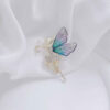 Gold Ballerina Butterfly Brooch – Elegant Dance-Inspired Pin for Women (1)