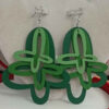 Green Butterfly Wooden Earrings – Nature-Inspired Boho Beauty (2)