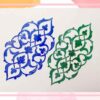 Handmade Linoleum Stamp – Traditional Design, Perfect for Fabric & Paper Printing (3)