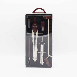 High-Precision Compass Set for Engineering, Architecture & Math Students in Cherry