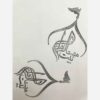 Islamic Hand-Carved Linoleum Stamp – Beyt Al-Zahra Pattern for Paper Crafts (1)