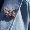 Light Orange Butterfly Brooch – Charming Jewelry for Women & Girls (2)