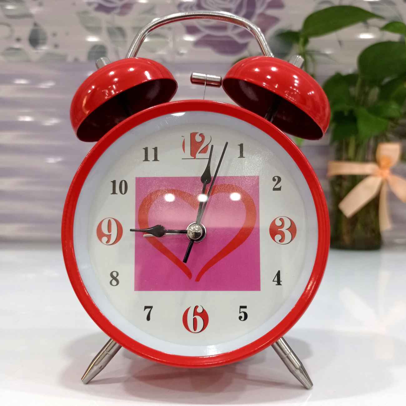 Loud, Lovely & Red – Insect Twin Bell Alarm Clock for Your Desk