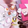 Magnetic Bookmarks Featuring Adorable Bears - Perfect for Cute Readers (3)