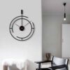 Modern Minimalist Wall Clock – Sleek Metal Design for Contemporary Homes (3)
