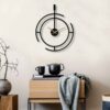 Modern Minimalist Wall Clock – Sleek Metal Design for Contemporary Homes (4)