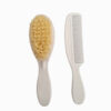 Newborn Baby Hairbrush and Comb – Gentle Grooming Kit for Babies, 3-Piesec with Mirror (1)