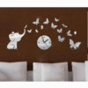 Plastic 3D Clock for DIY Lovers – Butterfly & Tiny Elephant Theme (1)