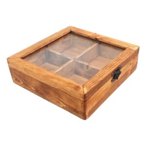 Rustic Wooden Nut Storage Box – Keeps Snacks Fresh & Organized