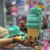 Silicone Water Bottle – Fun Ice Cream Design, Portable & Collapsible for Kids (2)