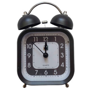 Square-Shaped Bell Clock – Retro Style, Modern Performance